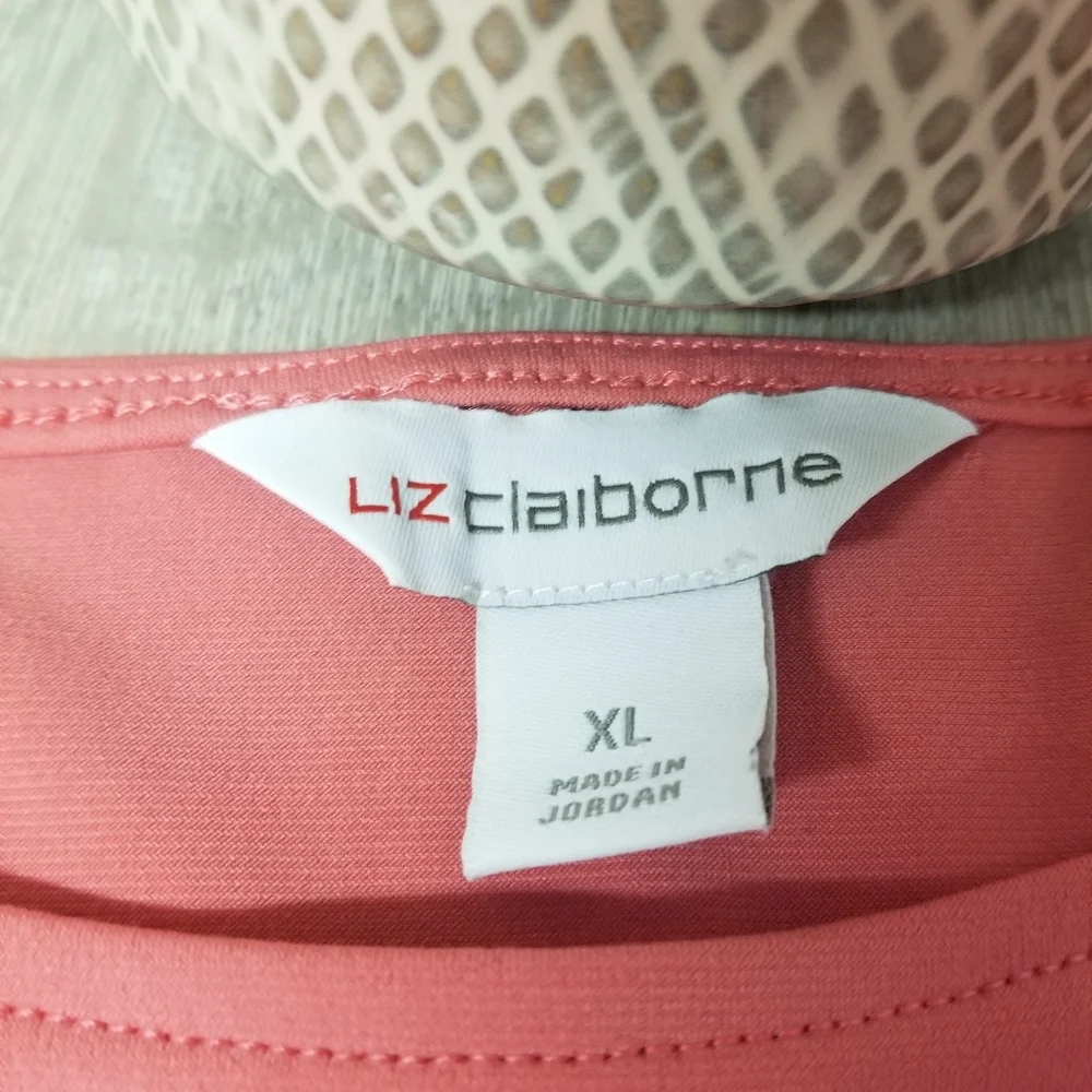 Liz Claiborne Pleated Sleeves  Blouse - Picture 6 of 7